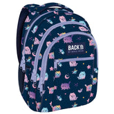 MOCHILA TRIPLE ESCOLAR BACK UP GATOS COSMICOS | DERFORM